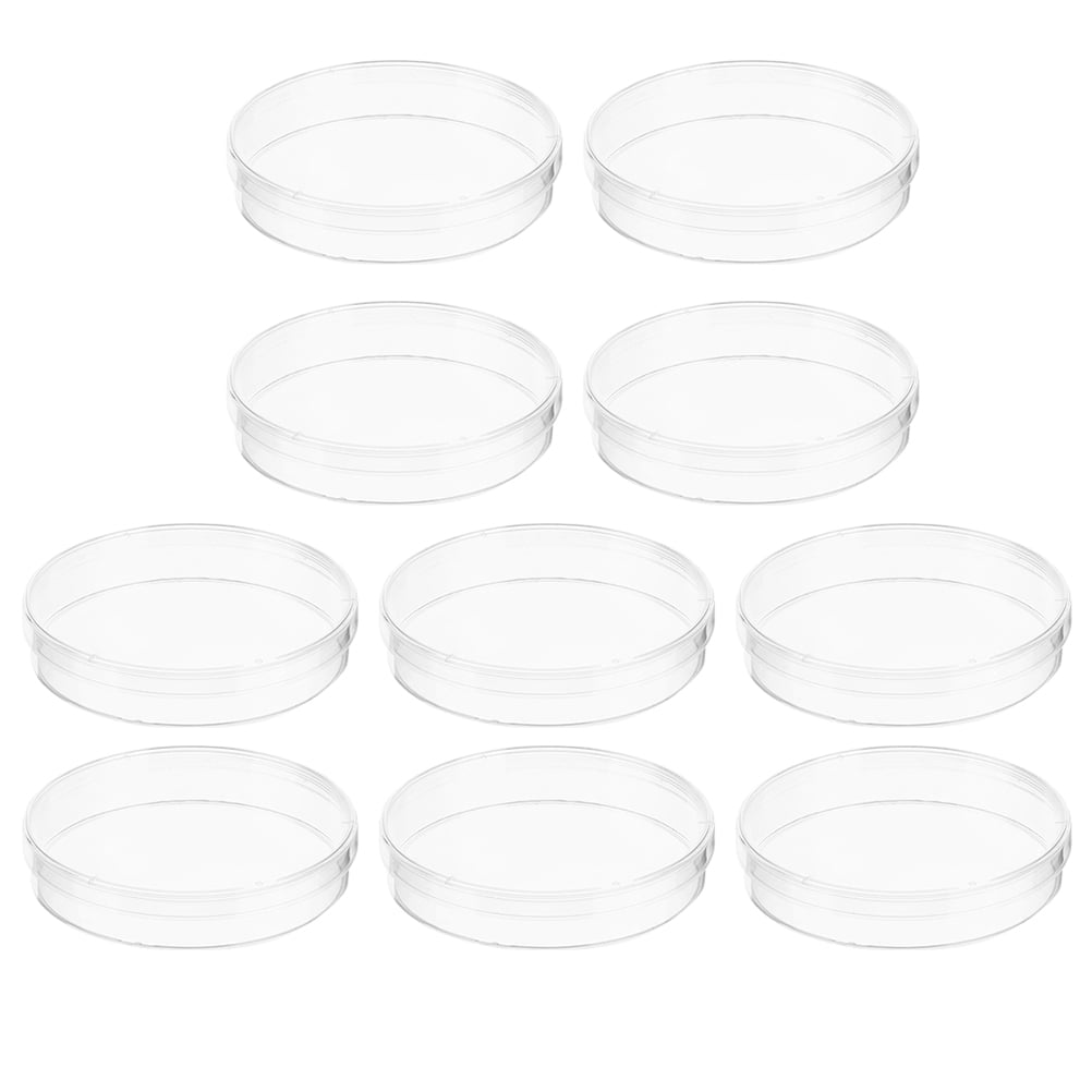 10 Pcs Culture Plate Plants Culture Petri Dishes Tissue Culture Dish Science Experiment Agar