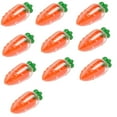 thumbnail image 1 of 10 Pcs Cute Carrot Shaped Easter Eggs, 4.7”*2" Plastic Empty Eggs Fillable, Clear Bright Orange Plastic Carrot for Easter Themed Party, Basket Stuffers, Toys Filling Treats, 1 of 6