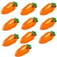 thumbnail image 1 of 10 Pcs Cute Carrot Shaped Easter Eggs, 4.7”*2" Plastic Empty Eggs Fillable, Clear Bright Orange Plastic Carrot for Easter Themed Party, Basket Stuffers, Toys Filling Treats, 1 of 6