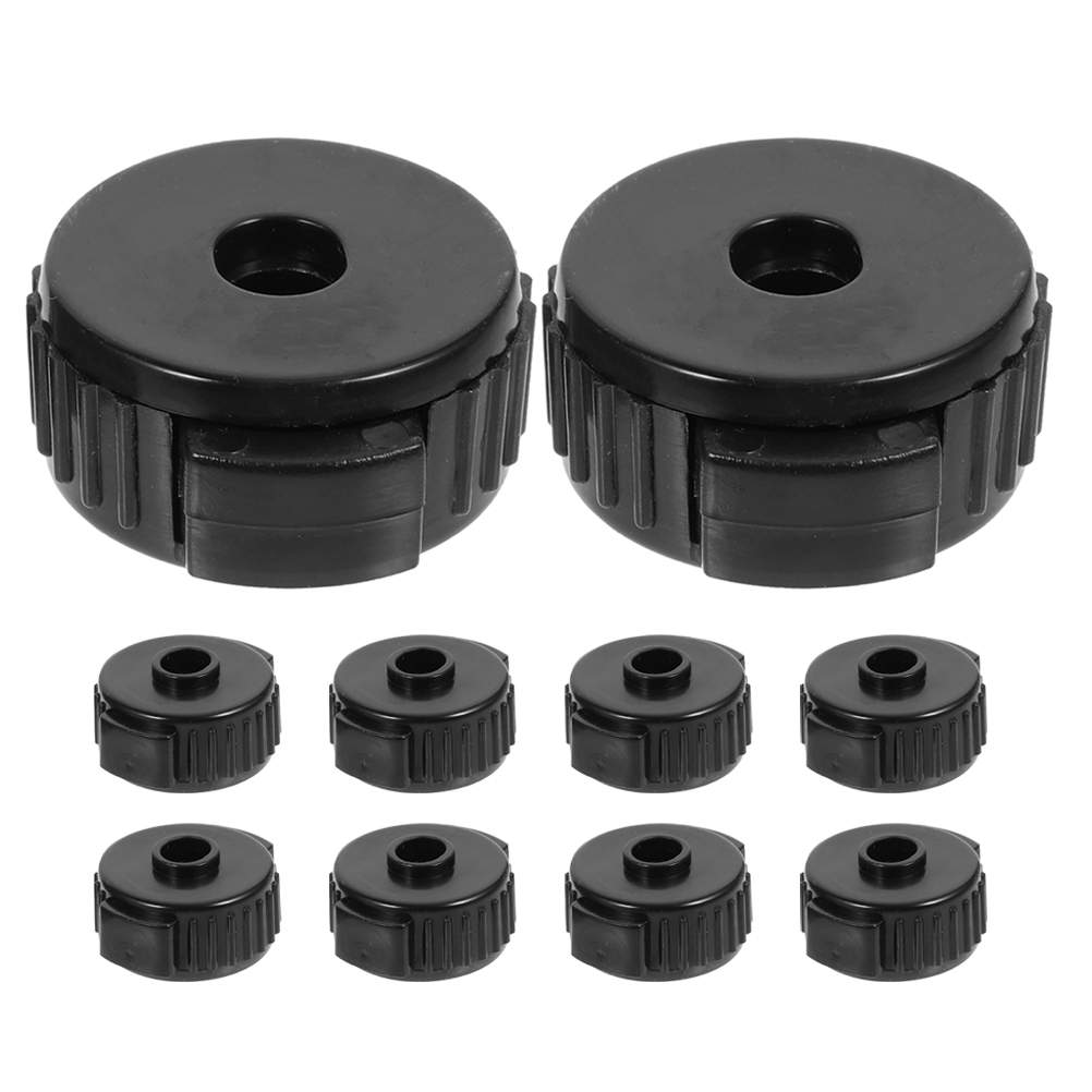 10 Pcs Cymbal Quick Release Cap Screw Nut Nuts Scrunchies Black Blackl
