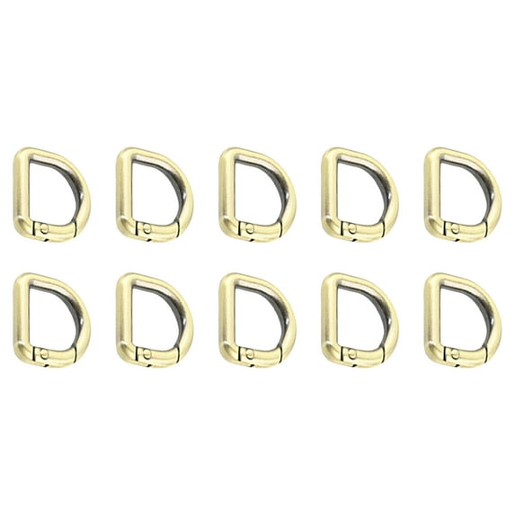 10 Pcs D Rings Spring Key Hooks Keyring Clip Easy to Use for Metal ...
