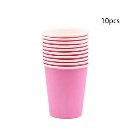 10 Pcs DIY Colour Paper Cups Wedding Party Picnic Tableware Disposable Cups;10 Pcs DIY Colour Paper Cups Wedding Party Picnic Disposable Cups
