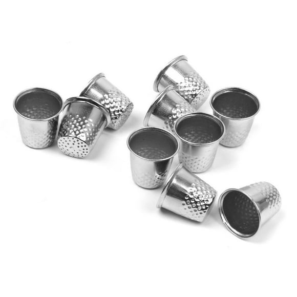 10 Pcs DIY Craft Thimble Hand Sewing Vintage Sewing Thimble Metal Sewing Thimble