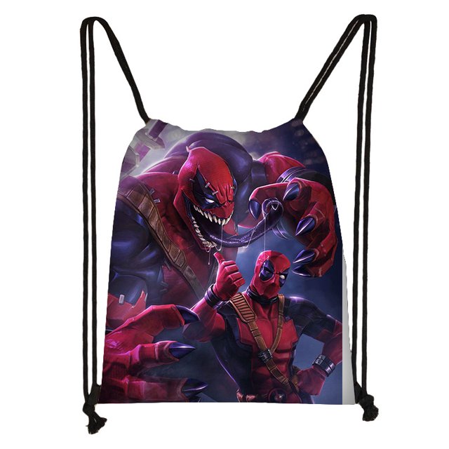 10 Pcs Deadpool Drawstring Bags Birthday Party Decoration Deadpool