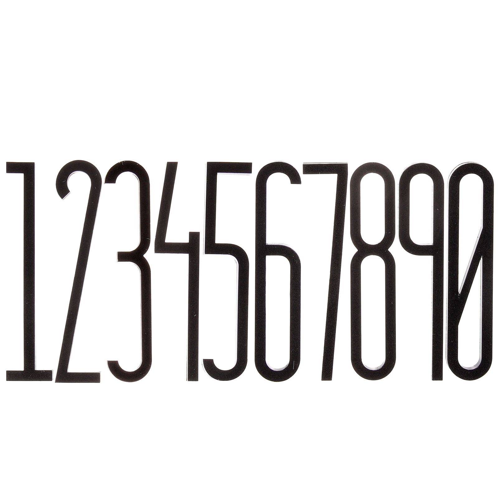 10 Pcs Decor Emblems Housef House Numbers for outside Modern House Numbers Number Number Outdoor