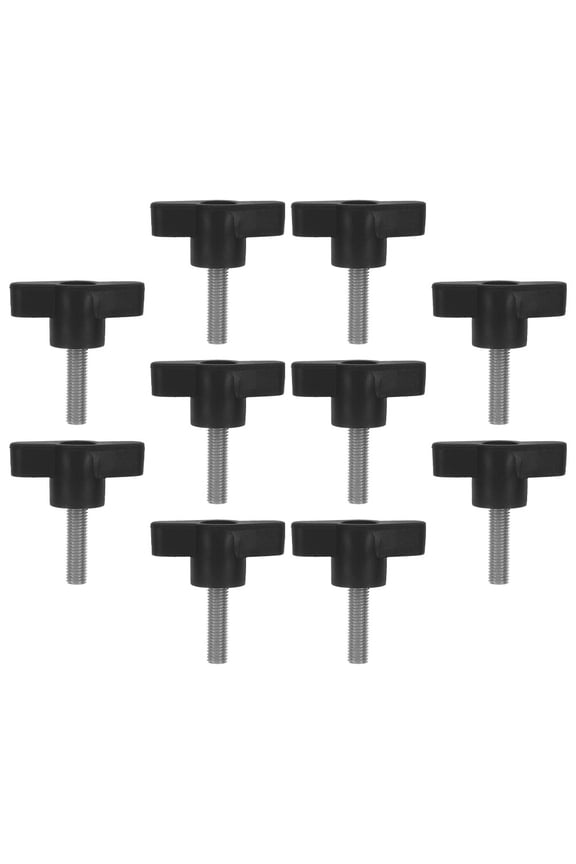 10 Pcs Decorative Keychain Handle Screw 4.20X3.60X2.50CM Black