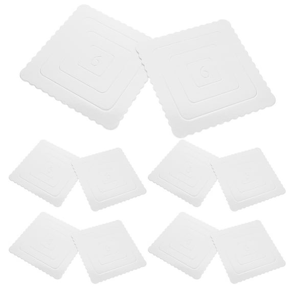 NIAIZEK re Cake Boards Grease-resistant Versatile 10Pack White Paper Tray for Home Use