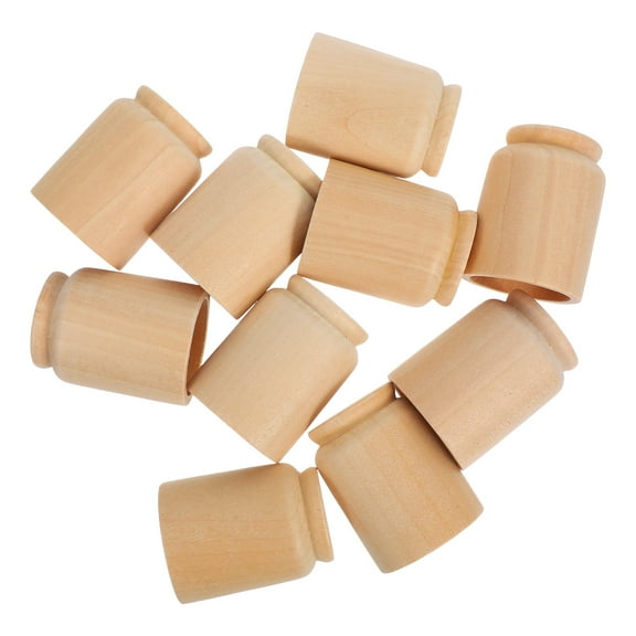 HAKIDZEL Egg Display Stand Wood 10Pcs Light Yellow Easter Egg Display Holder