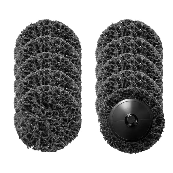 10 Pcs Diamond Die Grinder Sanding Disc 2", Medium Grit Roll Lock Quick Change Easy Stripping Discs for Rust Paint Stripper Oxidation Removal Surface Prep Deburr Polish, Black