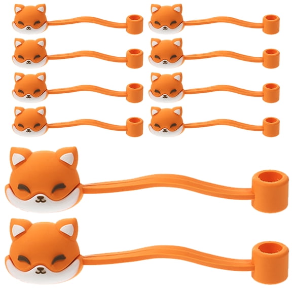 10 Pcs Dispenser Straw Stopper Protect Straw 2.5X2CM