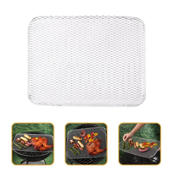 10 Pcs Disposable Grill Grates, 12 x 15.3 Inch Baking Rack Replacement, Grill Mesh Mat for Charcoal Grills & Outdoor BBQ Accessories