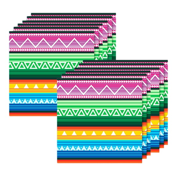 10 Pcs Disposable Party Napkin, Carnival Themed Paper Plates for Party and Picnic, Bulk Pack Disposable Tableware for Holiday Gatherings(C)