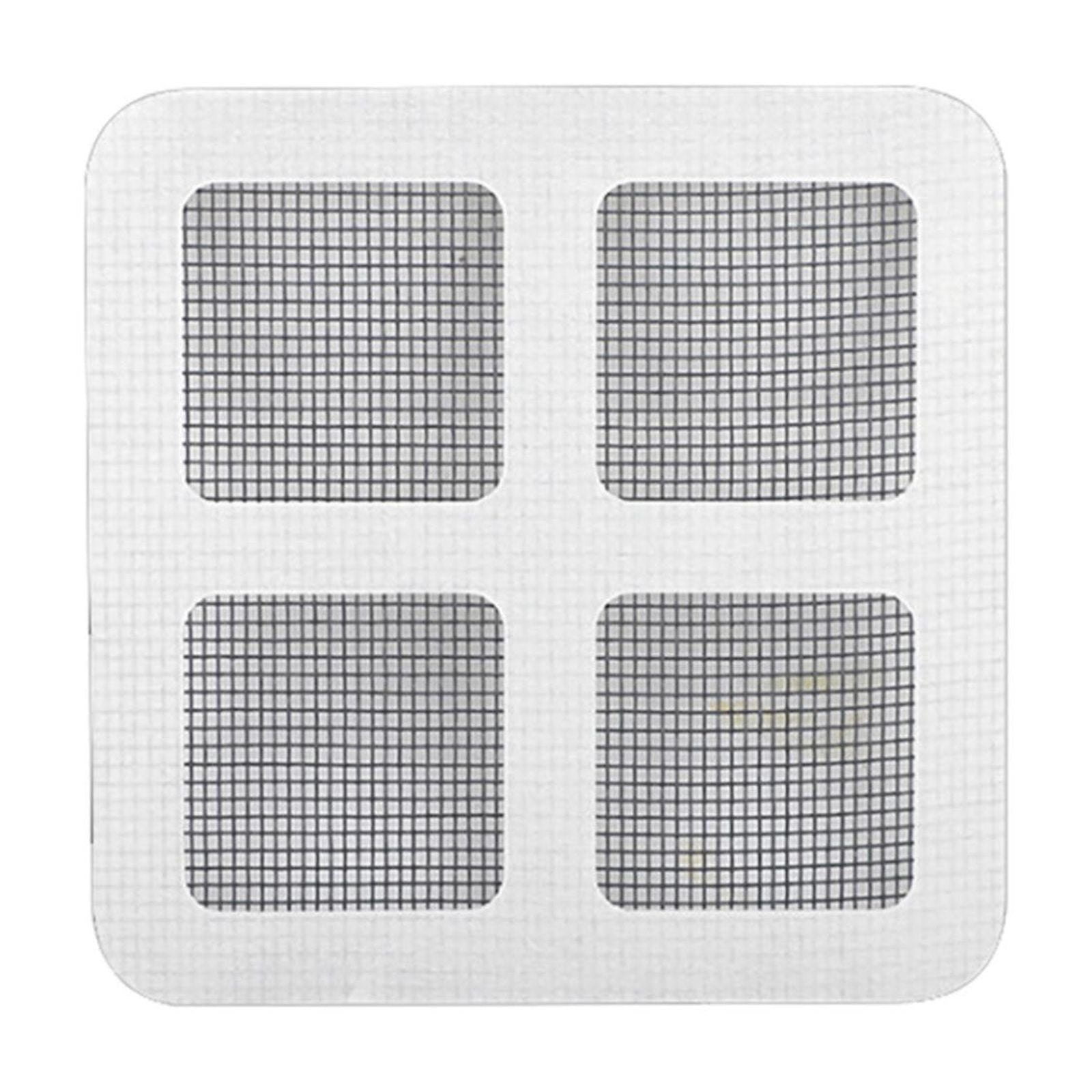 10 Pcs Disposable Shower Drain Hair Catcher Square Floor Drain Sticker