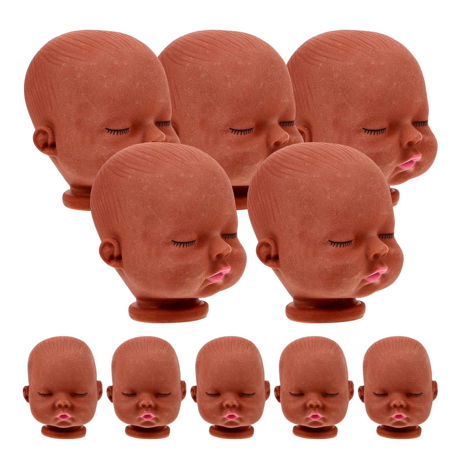 10 Pcs Doll Accessories Making Heads Sleeping Cute Vinyl Baby Walmart