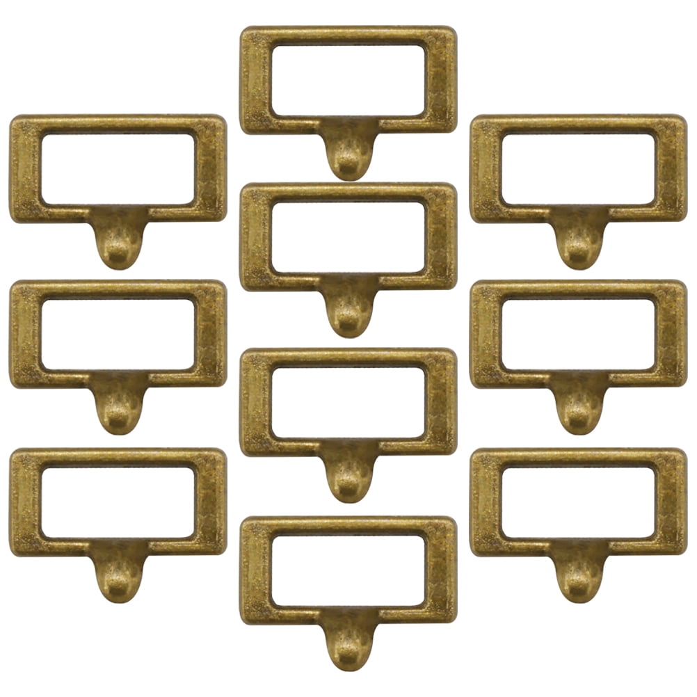 10 Pcs Doll House Label Desktop Mini Tag Drawer Pulls Childrens Toys