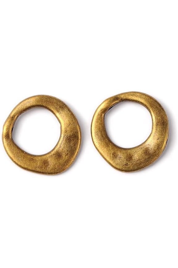 10 Pcs Donut Charms Vintage Tibetan Alloy Antique Bronze Plated DIY Jewelry Making Charms