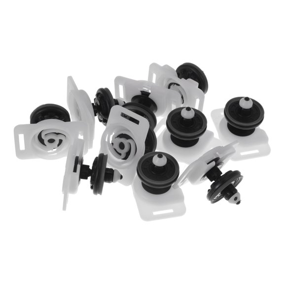 10 Pcs Door Panel Trim Clips Base Bracket Retainer Compatible for Audi A4 2003-2009 Plastic Black