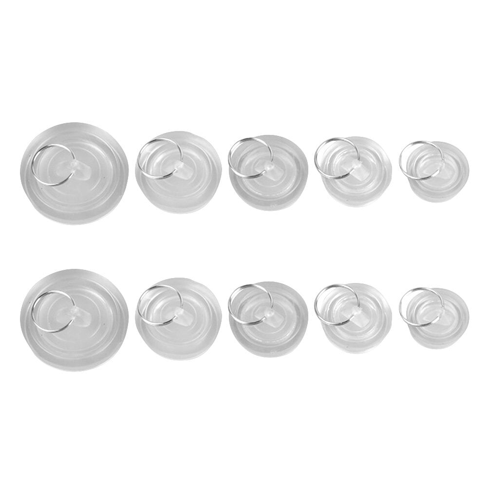 10 Pcs Drain Stopper Plug Garbage Disposals for Bathroom with Ring Rubber Bathtub Stoppers