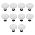 thumbnail image 1 of 10 Pcs Drawer Pull Handles Round Cabinet Knobs Vintage Ceramic Door Knobs for Closet Cupboard Wardrobe Dresser White, 1 of 8