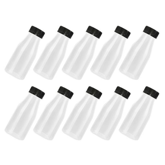 10 Pcs Drink Bottle Glass Water Bottles Juice Storage Bottles Milk Yogurt Bottle Portable Milk Bottles Travel