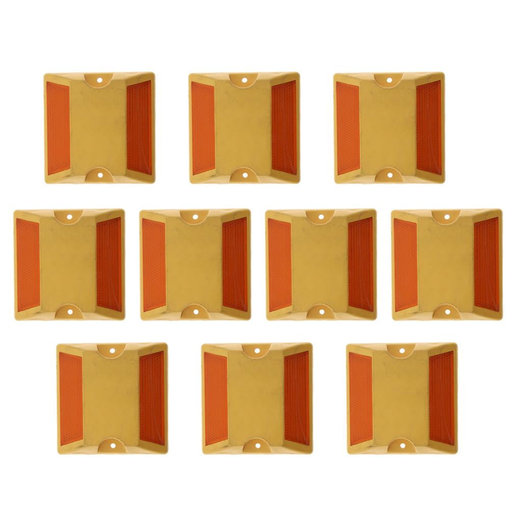 10 Pcs Driveway Reflector - Reflective Road Stud - Road Pavement Markers