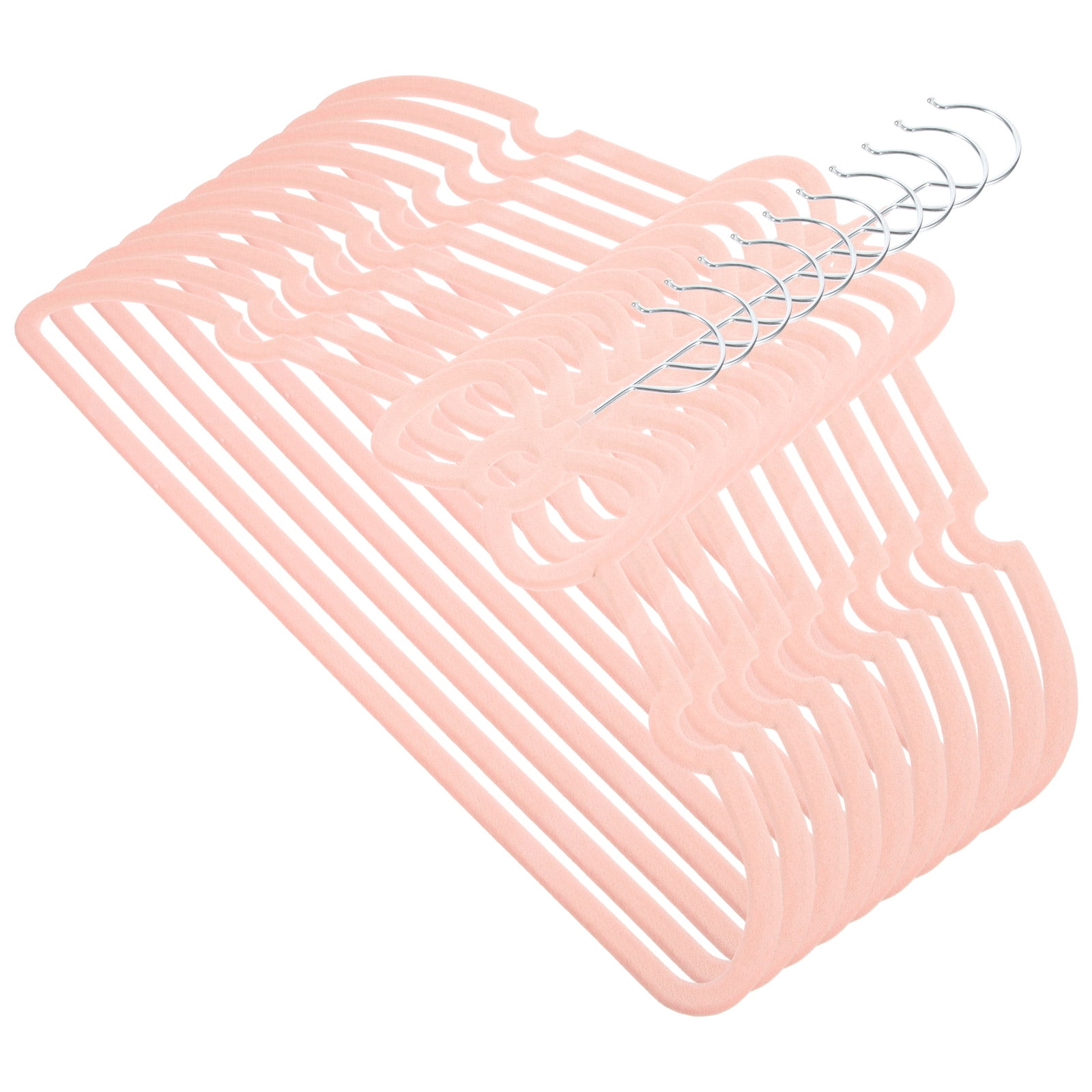 10 Pcs Drying Rack Hangers for Skirts Hangers for Dress Bow Flocked