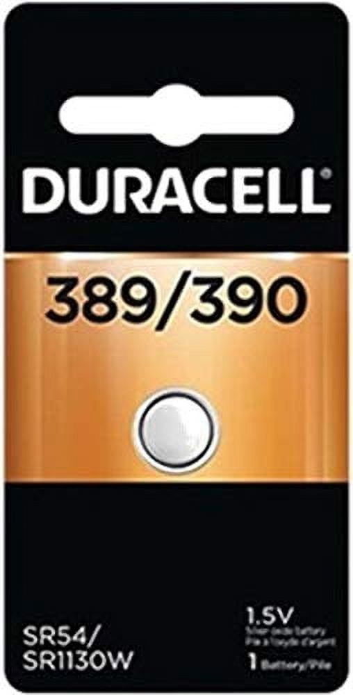 10 Pcs Duracell 389 390 SR54 SR1130W Silver Oxide Watch Batteries