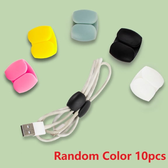 10 Pcs Earphone Charging Cable Storage Buckle, Travel Data Cable Hub, Simple Multi-Functional Cable Storage Organizer Winding Buckle