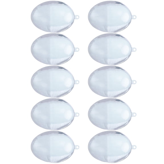 OUNONA Clear Plastic Easter Ornaments for Spring, Holiday Decorations, 3.1 x 2.2 x 2.2 Inches, Perfect Seasonal Home Decor