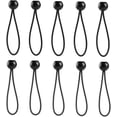 thumbnail image 1 of 10 Pcs Elastic Cord Straps Tent for Camping Black Bungee Cords Black Ties Tarp Bungee Straps Canopy Bungee Cords Elastic Rope Bungee Cords Nylon, Plastic Bungee Balls Storage, 1 of 5