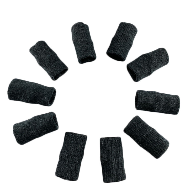 10 Pcs Elastic Finger Sleeves For Basketball Anti Sprain Thumb Brace Retainer Finger Support