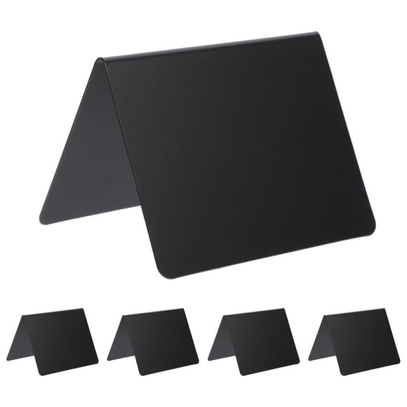 10 Pcs Emblems Bar Decor Black Tent Food Tags Desktop Sign Decor Erasable Message Board Household Acrylic