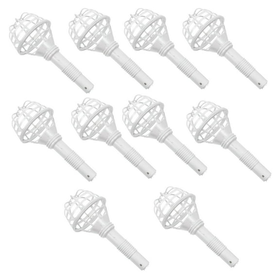10 Pcs Empty Receptacle Wedding Floral Holder Vase Artificial Flowers Stand Bouquet Bride Bouquets for Bridesmaid