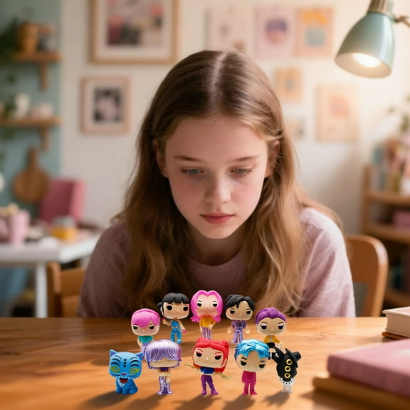 10 Pcs Exquisite Pop Stars Hunters Action Figures, Attractive Pop Singer Hunters Figures Collectable Toys For Fans Gift, Perfect For Display And Collect, Ideal Gifts For Birthday Christmas