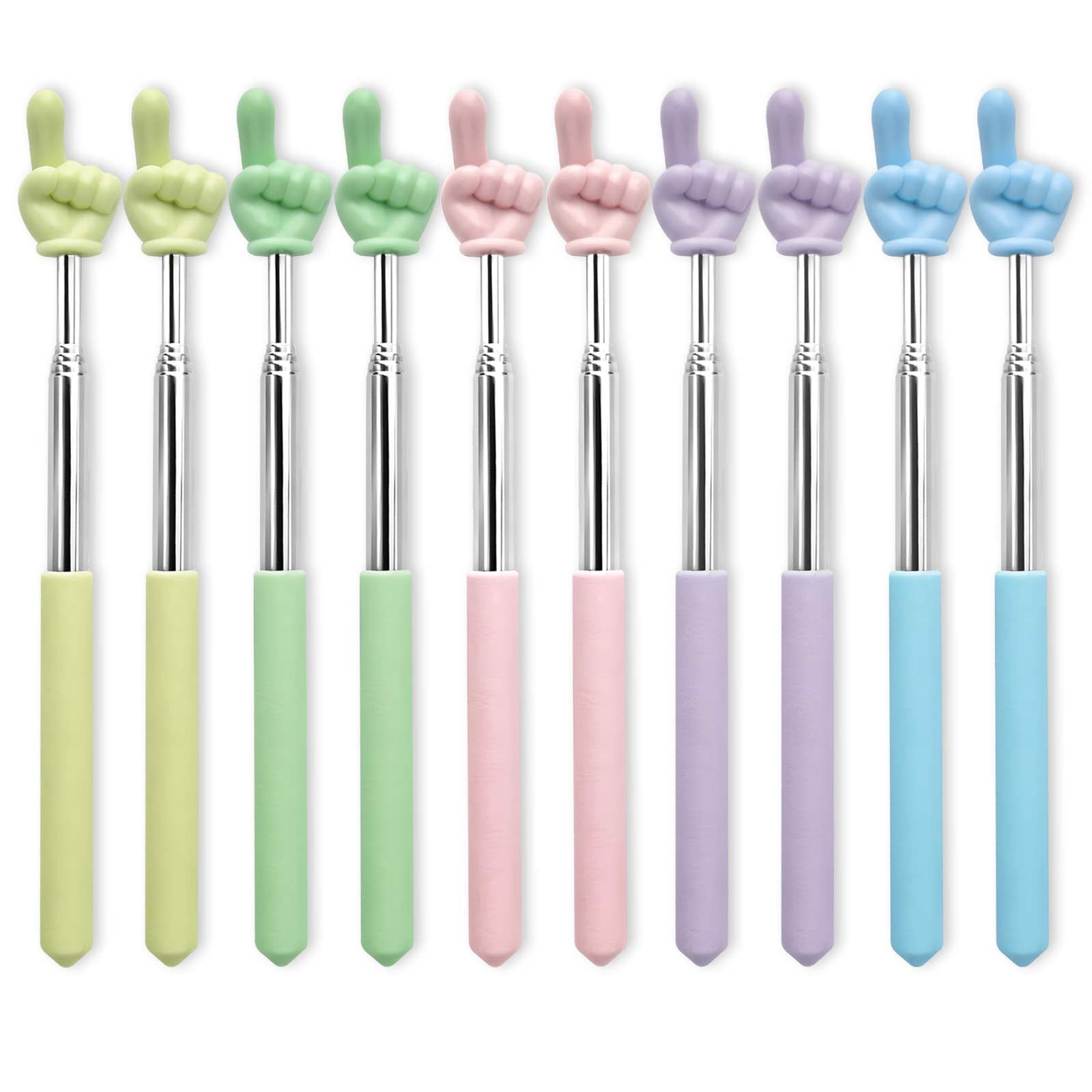 Finge Rpointer Extender 10 Pcs Extendable Pointer Finger Stick, Telescoping Hand Pointer Finger ...