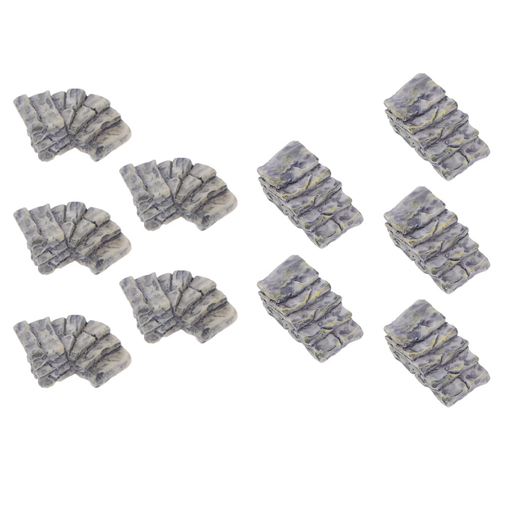 10 Pcs Fairy Garden Accessories Small Decor Prop Miniature Stone Step ...