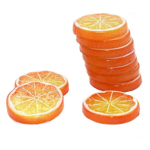 10 Pcs Lemon Artificial Fruit Highly Simulation Lifelike Model Party Decoration Orange