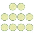 thumbnail image 1 of 10 Pcs Fake Lemon Slices, 1.6 Inch Simulation Lemon Slice Artificial Fruit Decor for Home Party Fruit Props, Green, 1 of 7