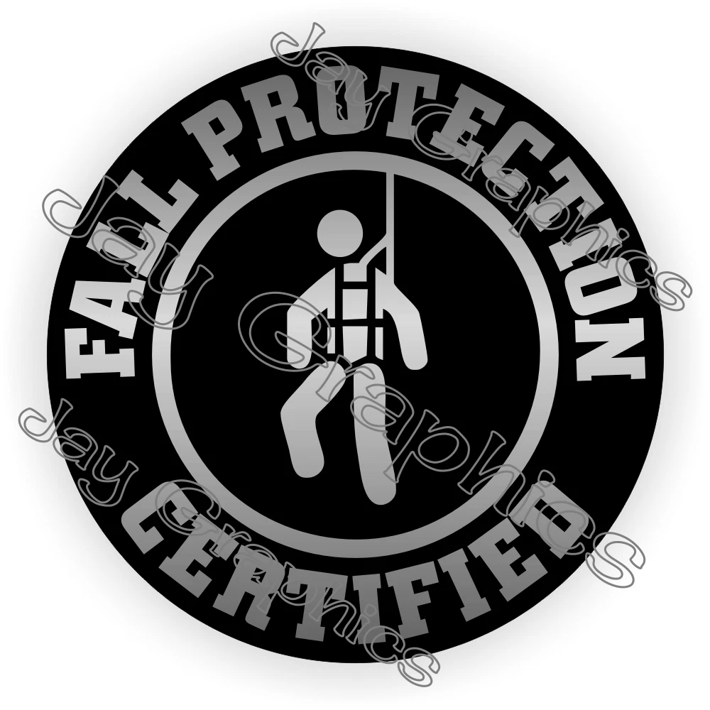 10 Pcs Fall Protection Certified Hard Hat Stickers Safety Helmet ...
