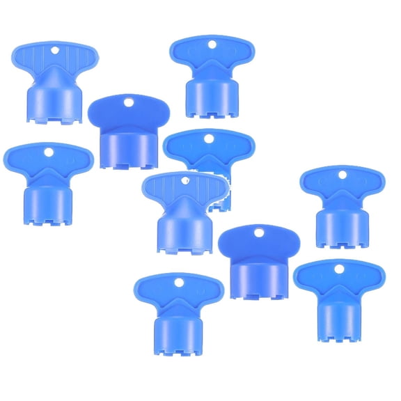 10 Pcs Faucet Aerator Key Blue Removal Wrench Tool with 5 Sizes M16.5, 18.5, 21.5, 22.5, 24 Recessed Aerator Key Sink Wrenches for Faucet, Blue