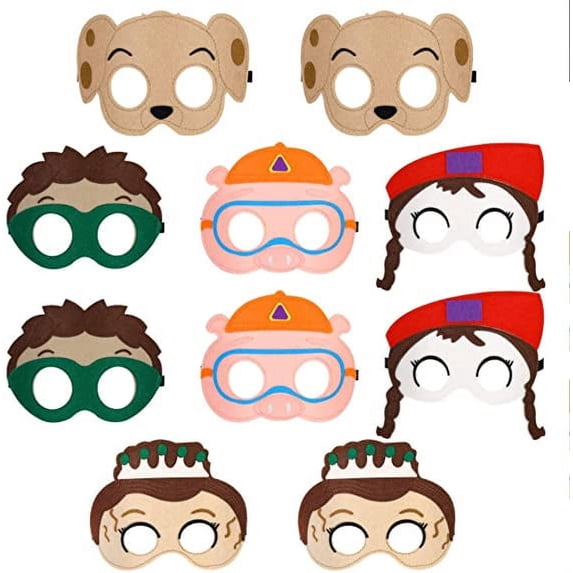 10 Pcs Felt Masks Super Why Party. Great for Birthday Gift, Party Favor, Cosplay!