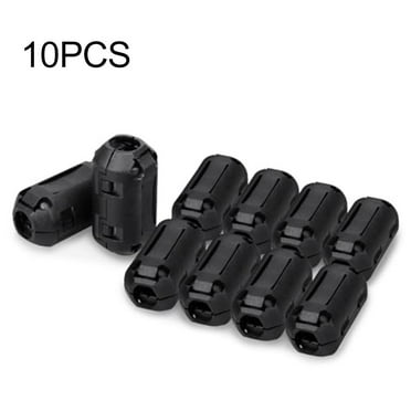 10-Pack Ferrite Ring Core Noise Suppressors – 13mm ID, Snap-On For USB, Keyboard, Mouse, Headset Cables