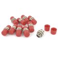 thumbnail image 1 of 10 Pcs Fiber Optic Red Plastic Cap F/F FC Flange Type Adapter Connectors, 1 of 1
