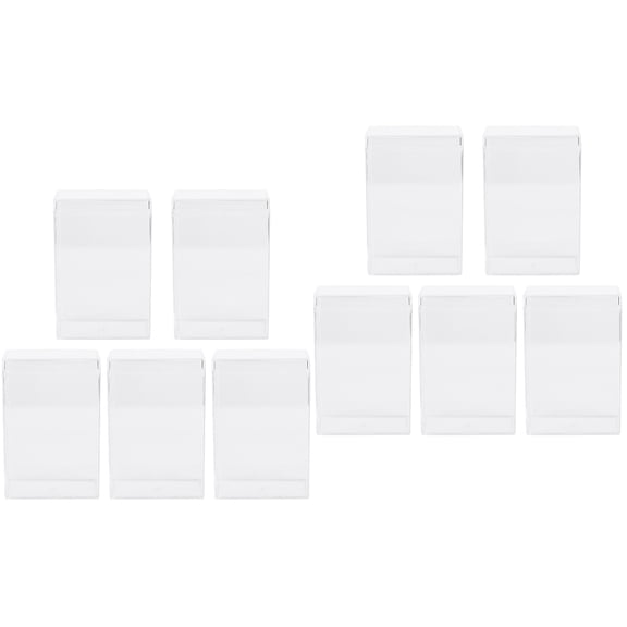 10 Pcs Figure Storage Box Clear Display Case Figurine Cabinet Shelf Collection Model Plastic