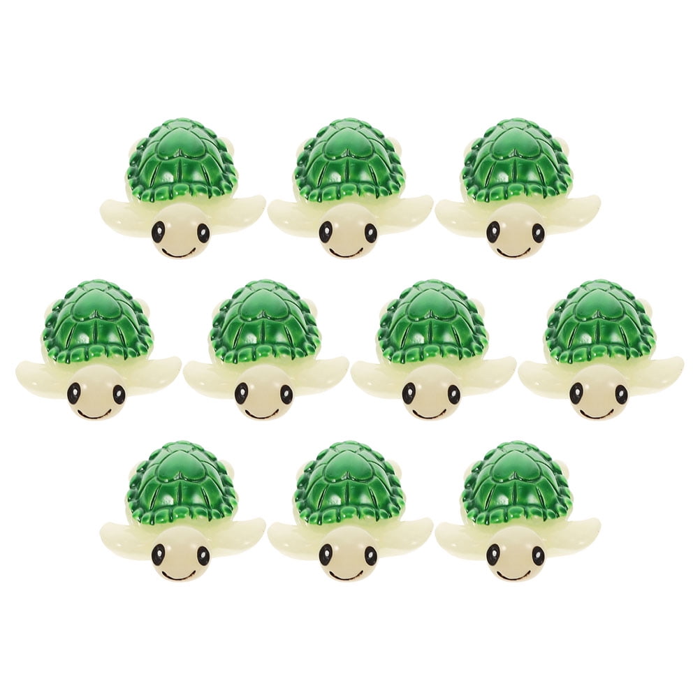 249PCS Mini Resin Turtles Glow in The Dark Resin Animals to
