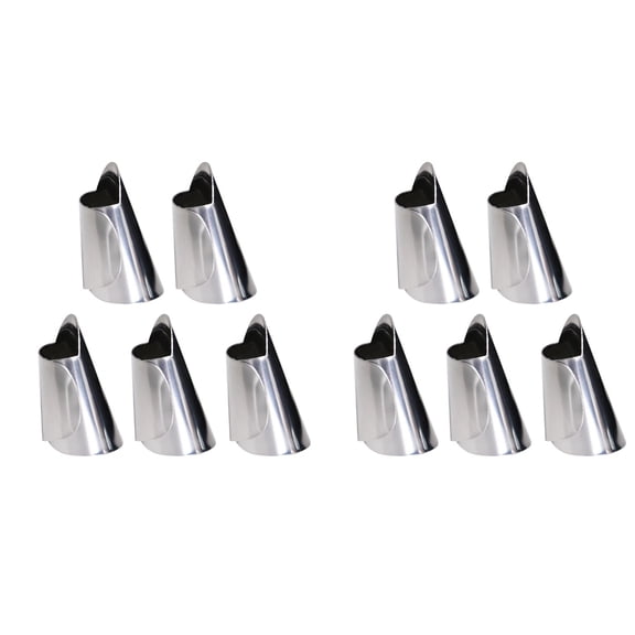 FUEENIRVA Cutting Silver Stainless Steel Shelling Tool for Nuts 10Pcs