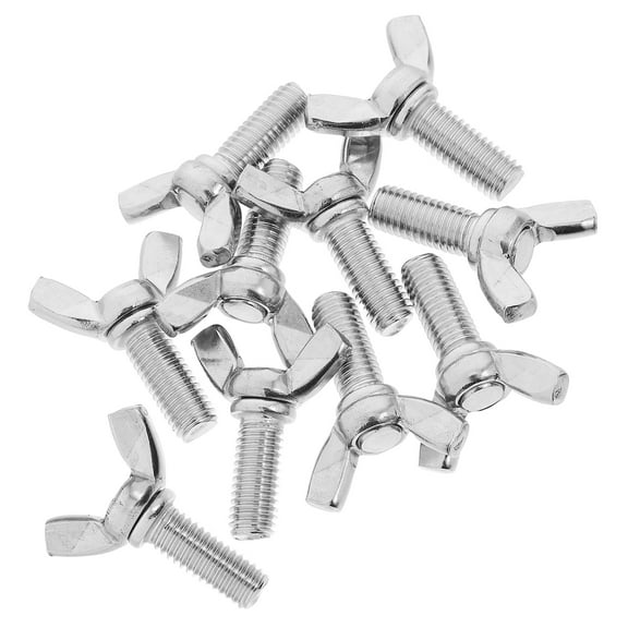 10pcs Wing Bolts Replacement Stainless Steel Thumb Screws M8x20 Butterfly Bolts for DIY Projects and Mechanical Maintenance