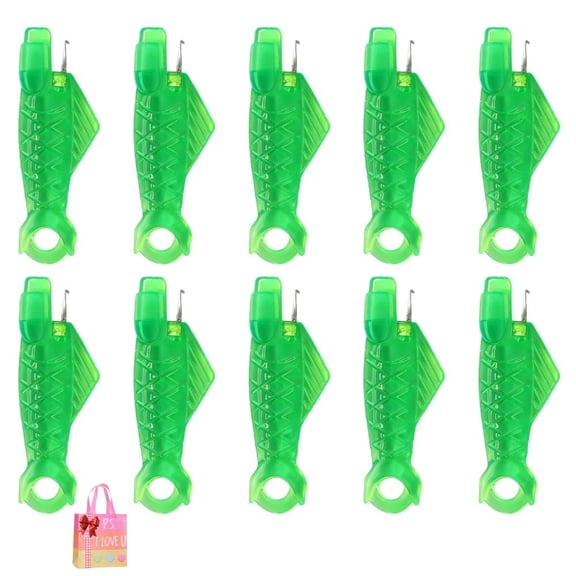 10 Pcs Fish Mouth Sewing Machine Needle Threader,Automatic Sewing Needle Threader,Simple Needle Threaders Tool, Needle Threader Set for Sewing Machines & Simple Hand Sewing