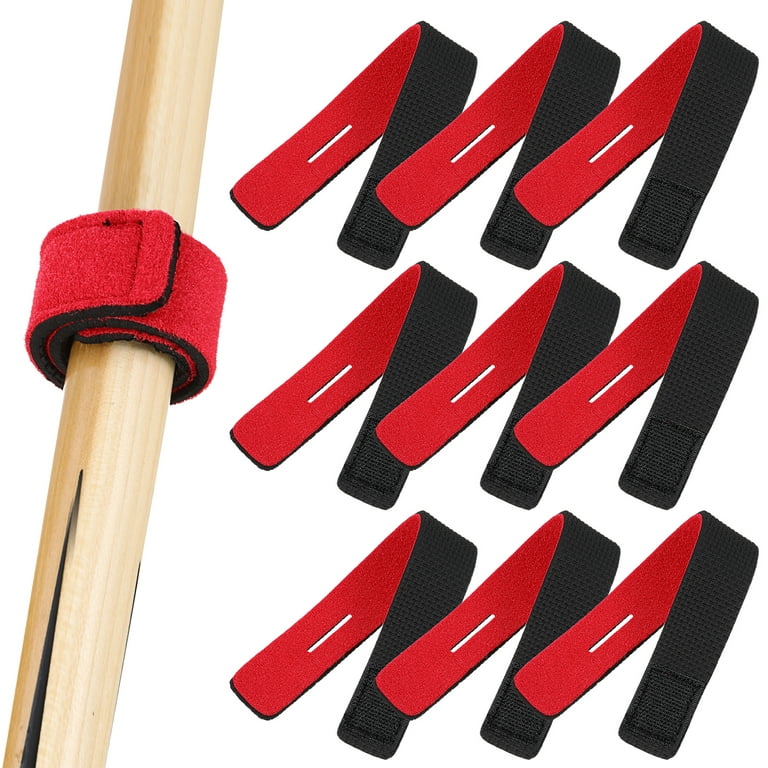 10 Pcs Fishing Accessories Gear Rod Sleeve Strap Pole Wraps Red Neoprene Embossed SBR Ok Cloth, Size: 22.00
