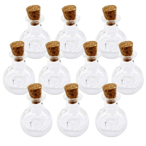 FELTECHELECTR miniature bottle empty Winebottle Shape with Gemstones Gifting Occasions 10pcs